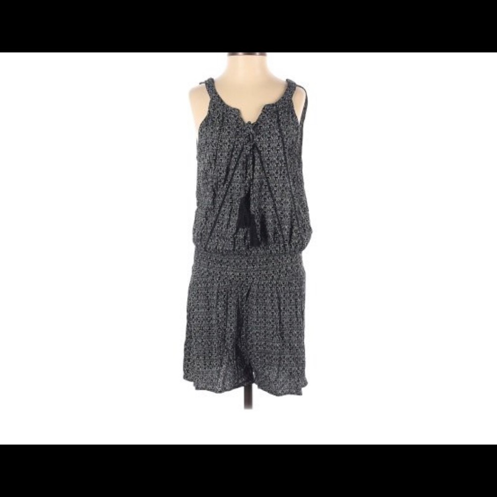 Mysteree Black & White Shorts Romper